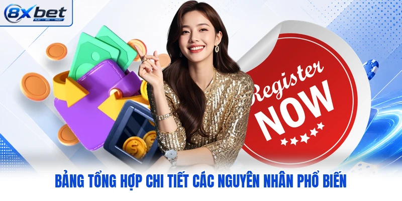 Bảng tổng hợp chi tiết các nguyên nhân phổ biến Bảng tổng hợp chi tiết các nguyên nhân phổ biến