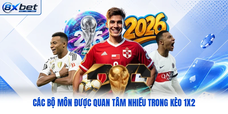 Các bộ môn được quan tâm nhiều trong kèo 1X2